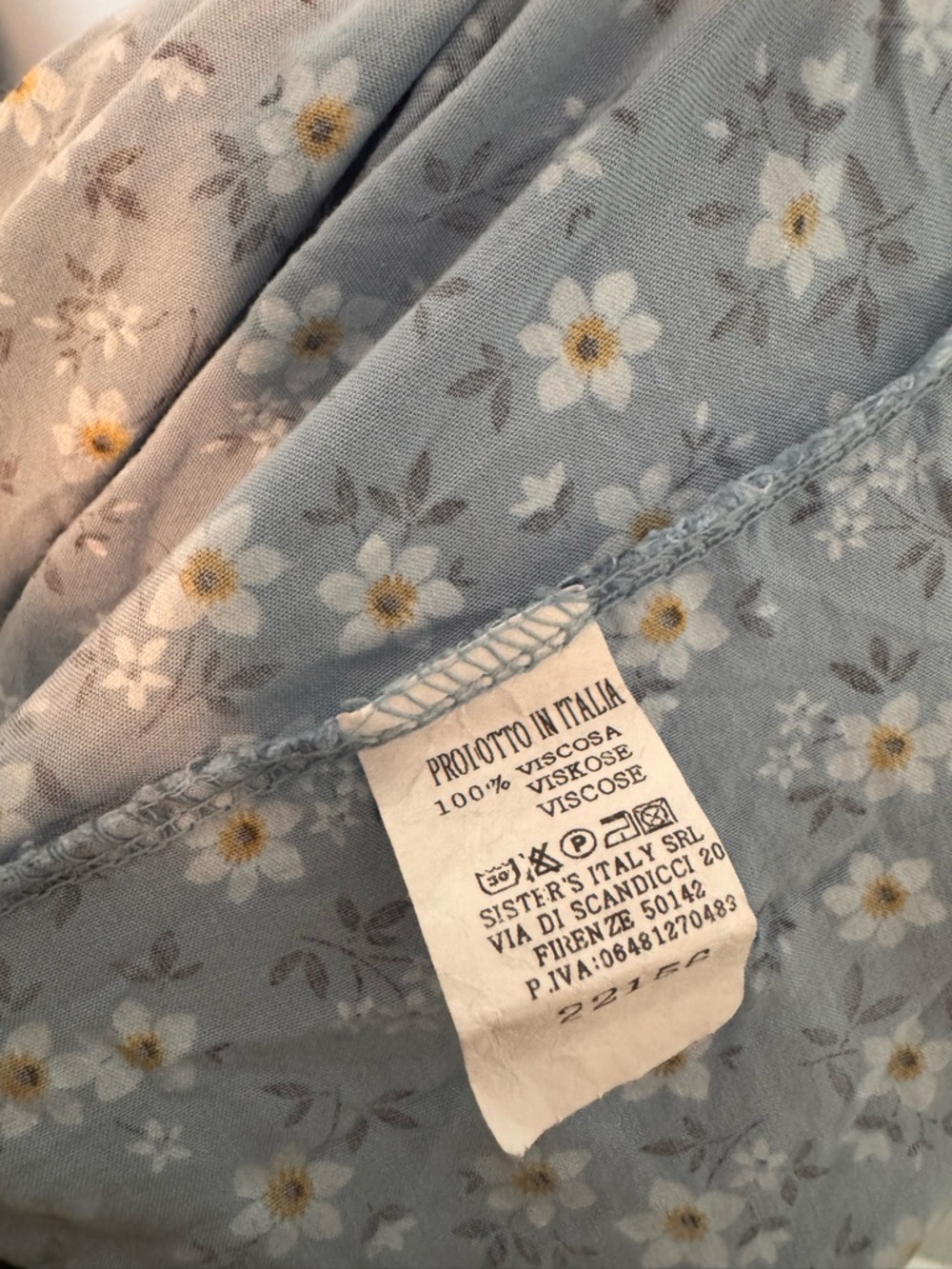 Odica Lightweight Blue Floral Maxi Skirt - Picture 3 of 3